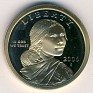 U.S. Dollar - 1 Dollar - United States - 2000 - Manganese Copper Brass - KM# 311 - 26.5 mm - Sacagawea Dollar. Sacagawea bust right, with baby on back obverse. Eagle in flight left reverse. - 0